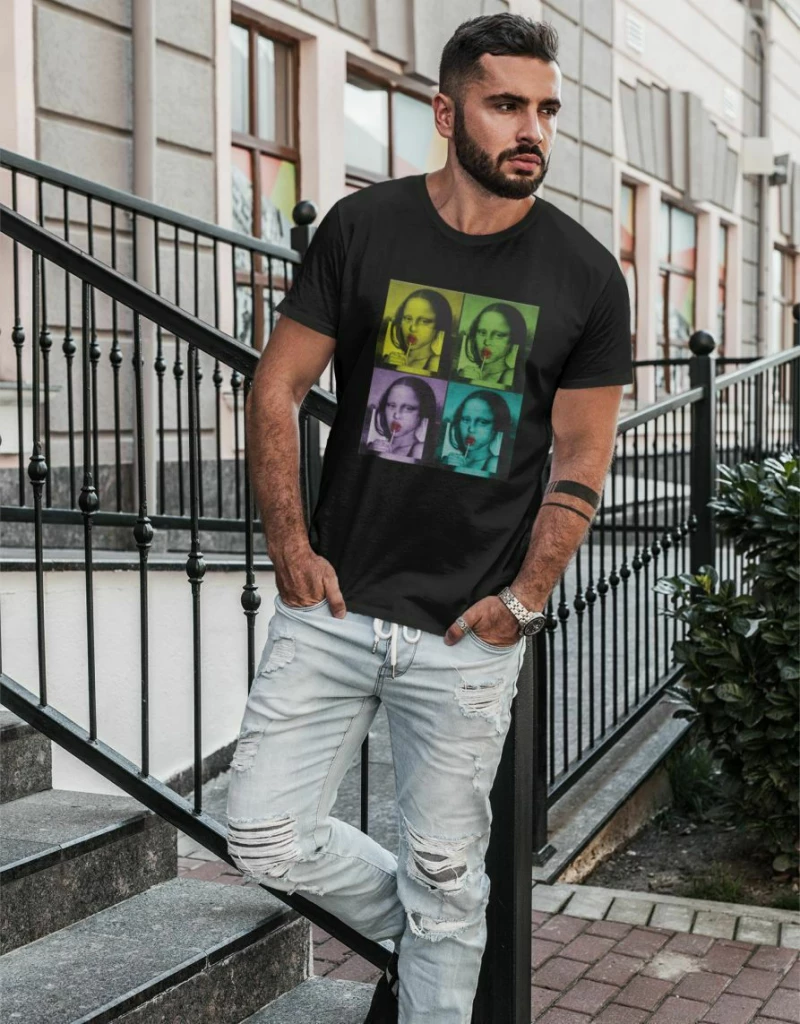 Mona Lisa t-shirt - BLACK
