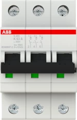 Abb Αυτόματη Ασφάλεια 6kA 63A 3P Καμπύλη K S203-K63 24851