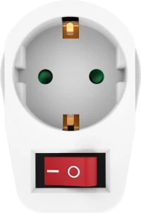 Powertech Αντάπτορας Ρεύματος Pt-811, 1X Schuko, 16A, Λευκός