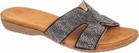 ADAMS Γυναικείο Mule - 911-20029 - ΜΑΥΡΟ