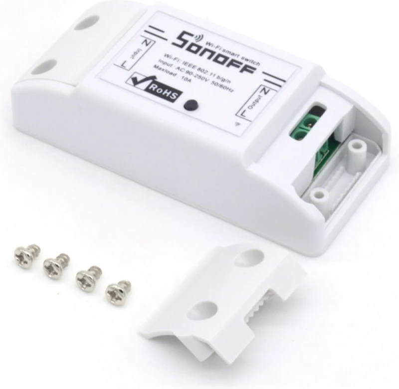 Sonoff Smart Ασύρματος Διακόπτης Basic, Wifi, 10A, Λευκό