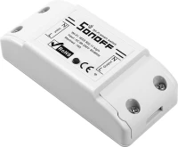 Sonoff Basic R2 Smart Ενδιάμεσος Διακόπτης Wi-Fi σε Λευκό Χρώμα