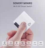 Sonoff MINIR2 Smart Ενδιάμεσος Διακόπτης Wi-Fi σε Λευκό Χρώμα