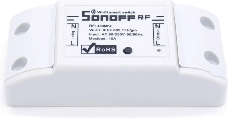 Sonoff Smart Διακόπτης Rf2 433Mhz, Wifi 2.4Ghz, Λευκό