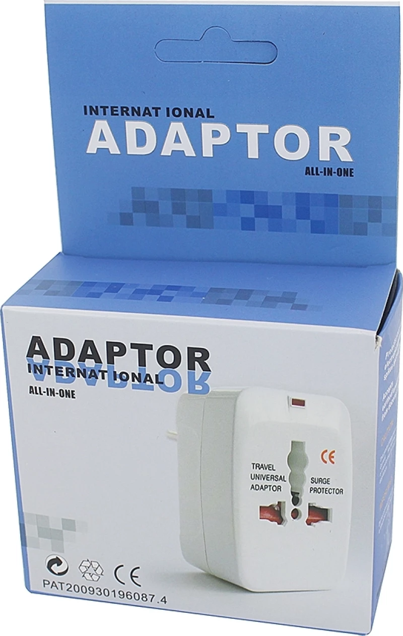 Universal travel adapter με surge protector