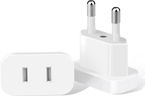 Powertech Αντάπτορας Πρίζας Us Σε Eu Pt-927, Με Ασφάλεια, 4.8Mm, Λευκός