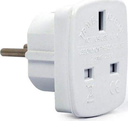 Gembird Cablexpert Αντάπτορας Ac Uk Socket Input To German Schuko Output 7,5A (A-Ac-Ukeu-001)