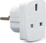 Gembird Cablexpert Αντάπτορας Ac Uk Socket Input To German Schuko Output 7,5A (A-Ac-Ukeu-001)