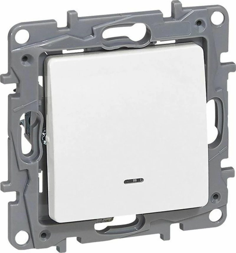 Legrand Niloe Μονό Φωτεινό 764522 Λευκό