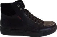 Commanchero Ανδρικά Μποτάκια Sneakers 72158-721 Μαύρο Δέρμα commanchero 72158 mauro