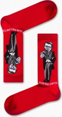 ΚVtex Socks άλτσες γυναικείες με φιλόσοφο - Κόκκινο