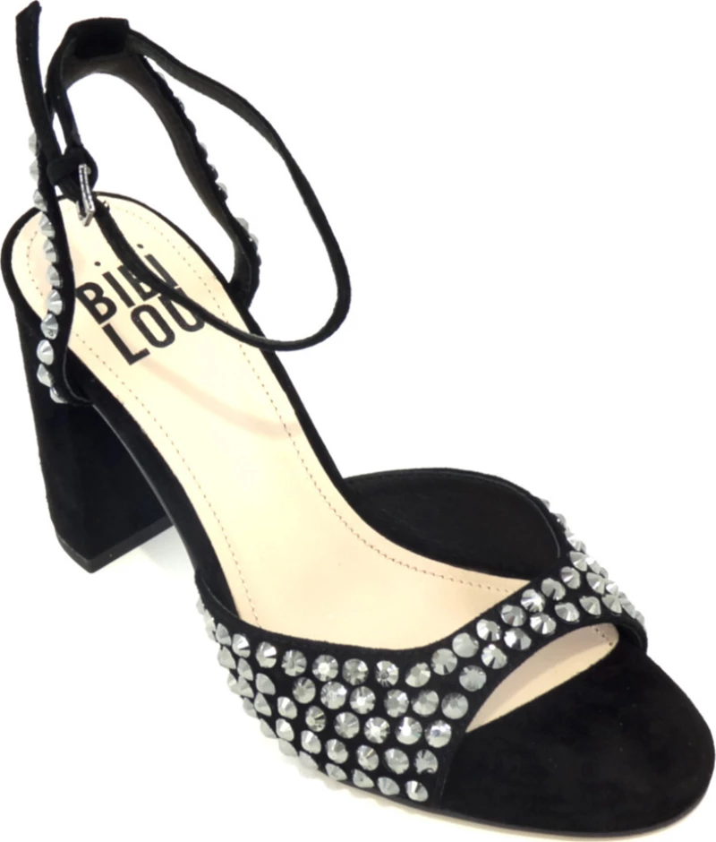 Πέδιλα suede με strass BIBI LOU Μαύρο Γυναίκα Πέδιλα 694Z30VK