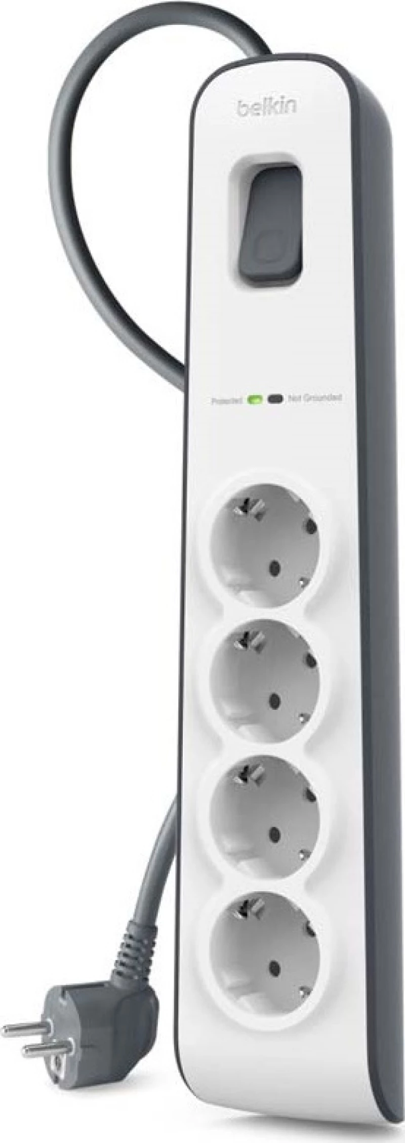 Belkin Πολύπριζο Ασφαλείας 4 Θέσεων με μήκος καλωδίου 2m