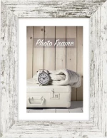 Zep Nelson 6 White/Brown 30X40 Wood Frame V21346