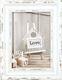 Zep Rivoli White 15X20 Wood Frame Sy968W
