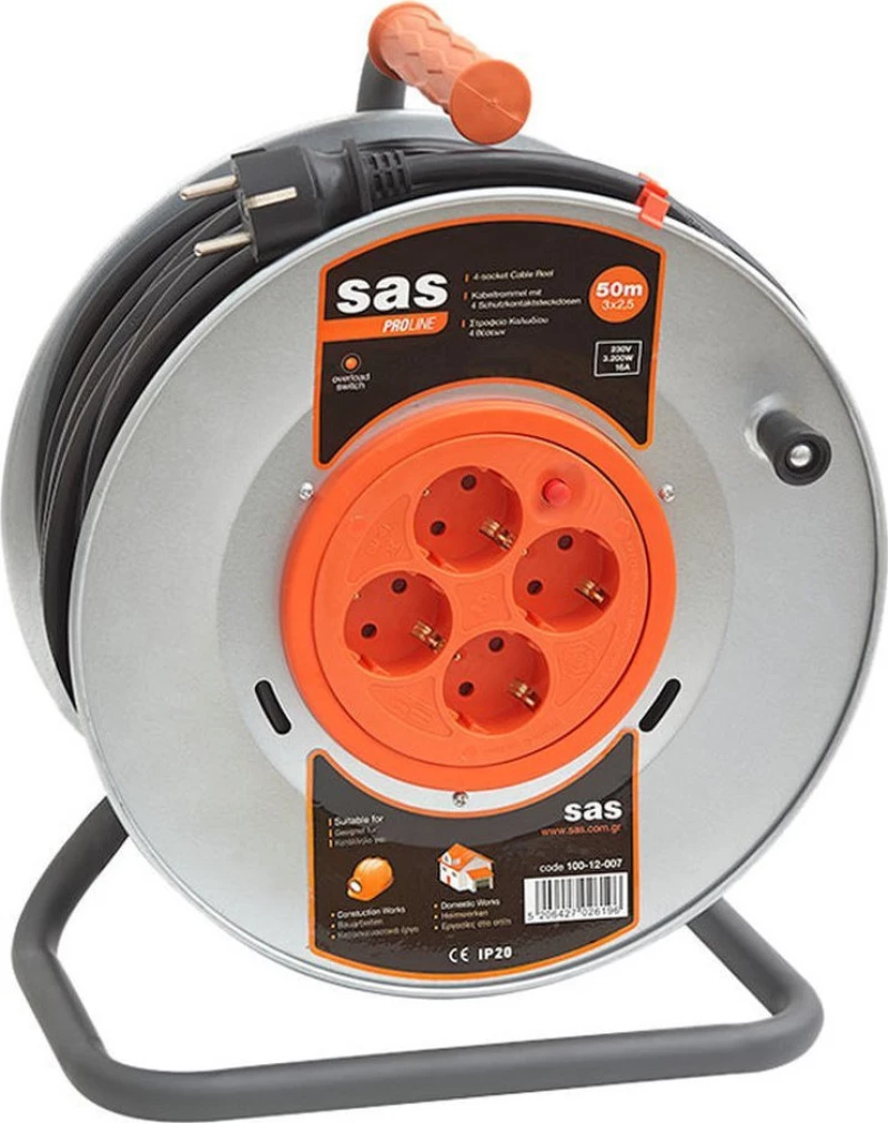 SAS 50m 3x2.5mm² Ασημί