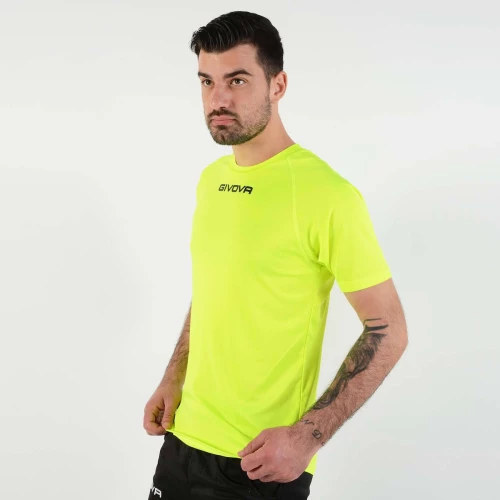 Givova Shirt Givova One MAC01 yellow fluo