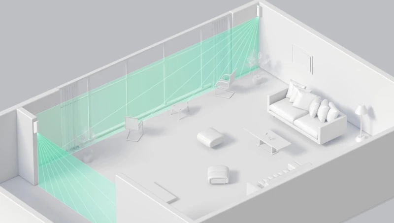 Ajax Systems MotionProtect Curtain Αδιάβροχος Αισθητήρας Κουρτίνας Μαύρο