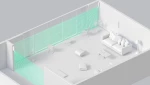 Ajax Systems MotionProtect Curtain Αδιάβροχος Αισθητήρας Κουρτίνας Μαύρο