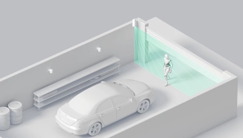 Ajax Systems MotionProtect Curtain Αδιάβροχος Αισθητήρας Κουρτίνας Μαύρο