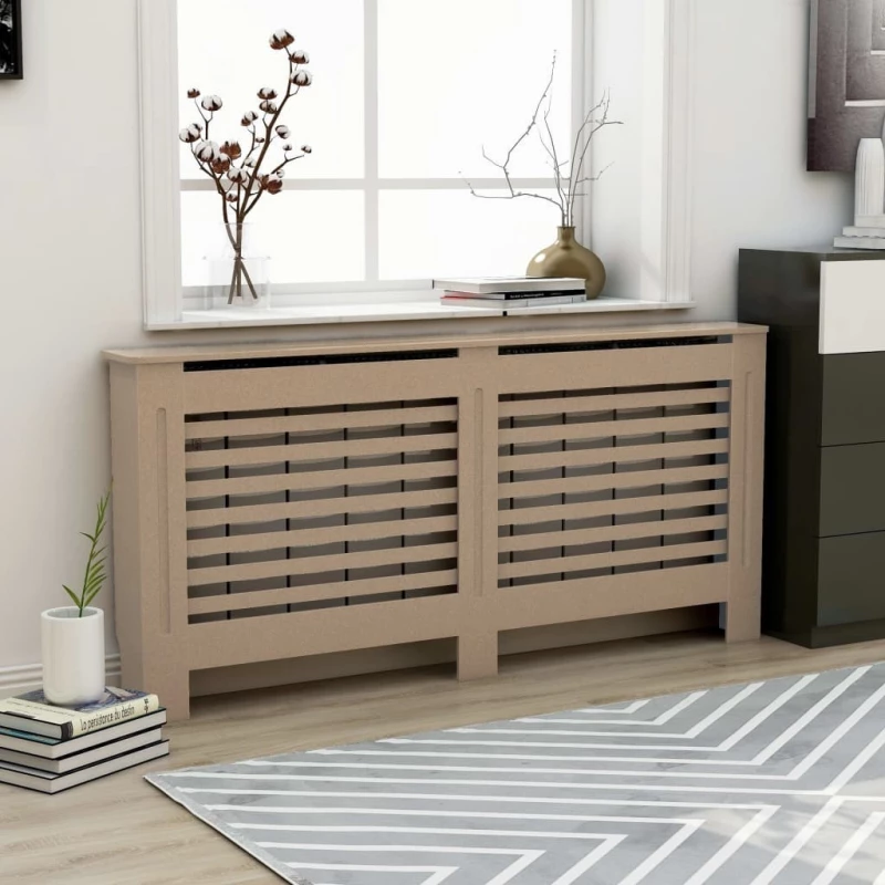 vidaXL Κάλυμμα Καλοριφέρ 172x19x81εκ. από MDF 288190