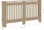 vidaXL Κάλυμμα Καλοριφέρ 152x19x81εκ. από MDF 288178