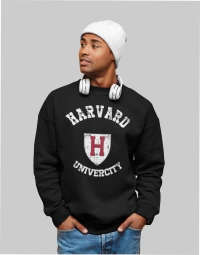 Harvard Sweatshirt (Replica) - BLACK