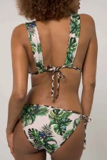 Dorina Koani Brief Μαγιό Bikini Bottom Λευκό-Πράσινο