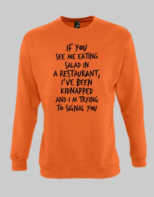 Kidnapped Sweatshirt - ORANGE