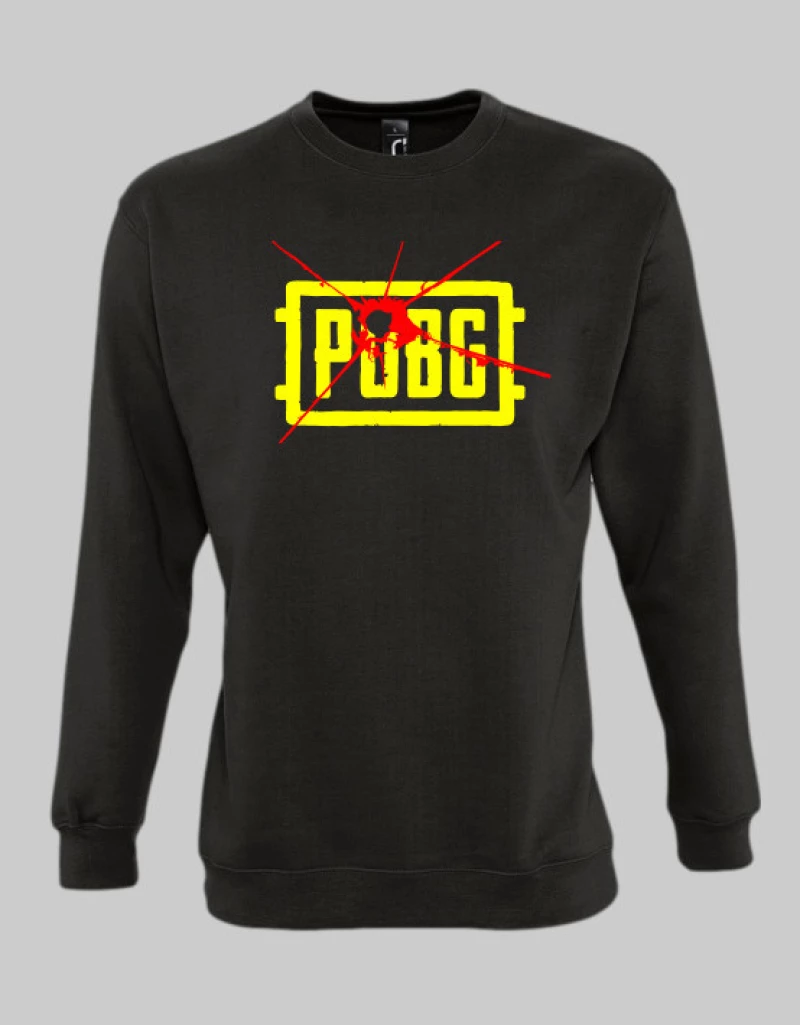 PUBG logo sweatshirt - BURGUNDY