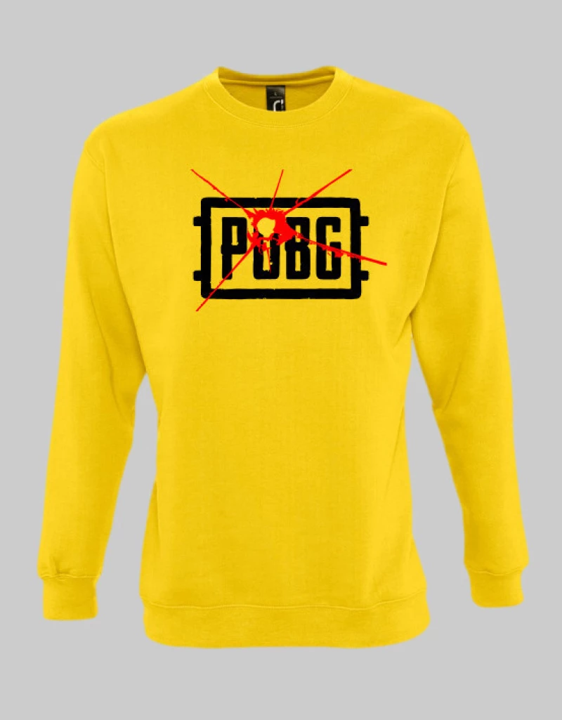 PUBG logo sweatshirt - BURGUNDY