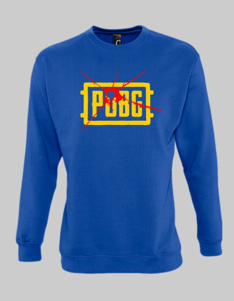 PUBG logo sweatshirt - BURGUNDY