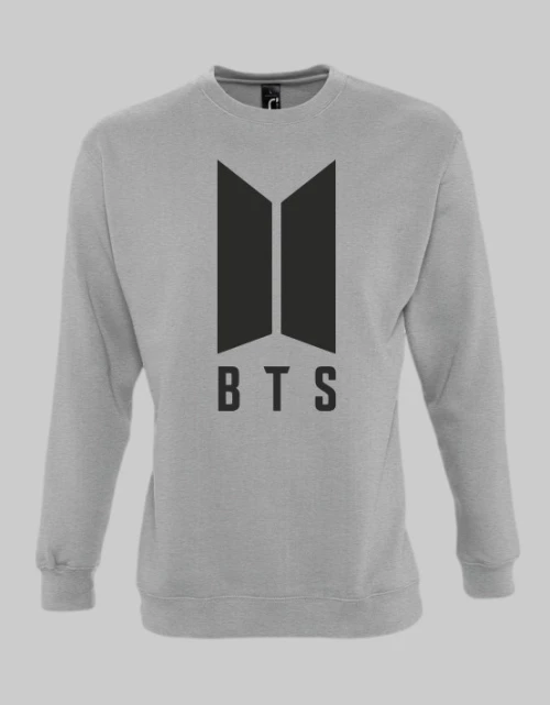 BTS SWEATSHIRT - GREY MELANGE