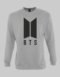 BTS SWEATSHIRT - GREY MELANGE