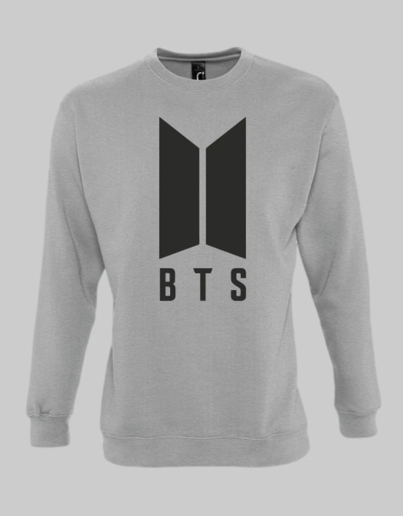 BTS SWEATSHIRT - GREY MELANGE