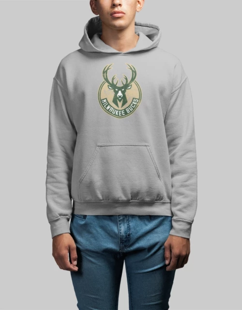 Milwaukee Bucks Hoodie (Replica) - GREY MELANGE