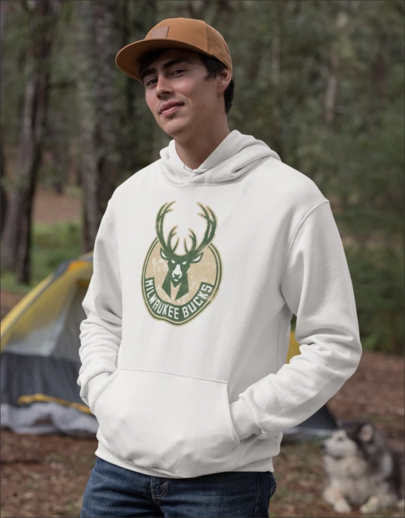 Milwaukee Bucks Hoodie (Replica) - GREY MELANGE