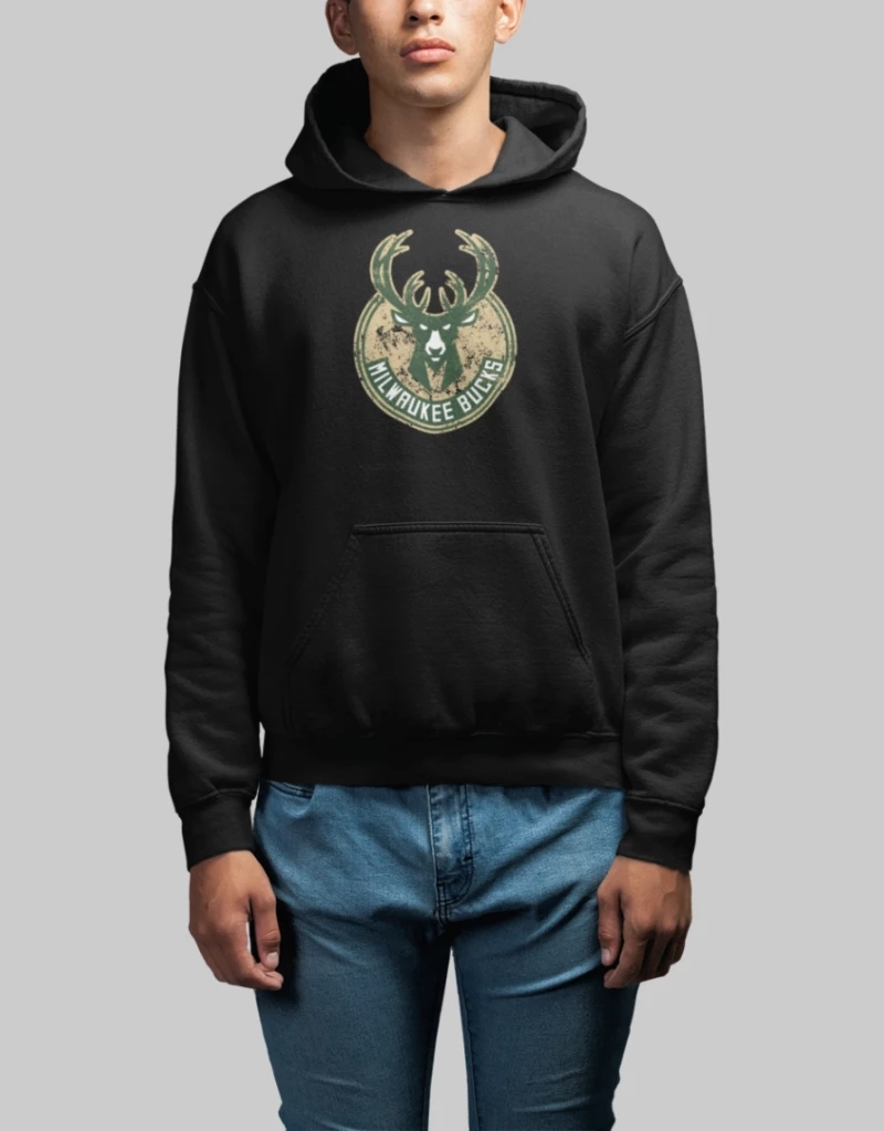 Milwaukee Bucks Hoodie (Replica) - GREY MELANGE