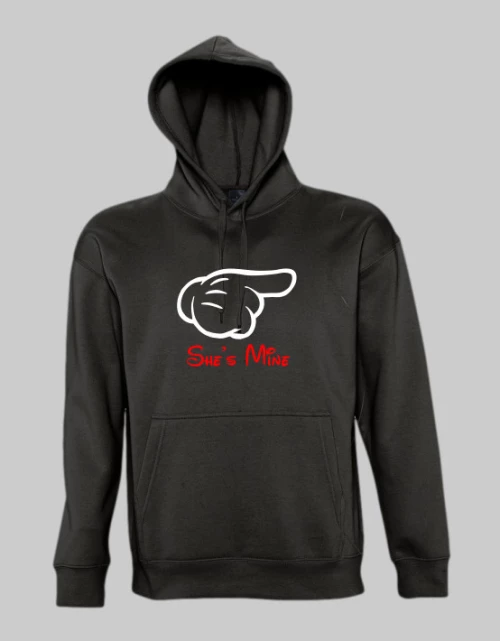 She's mine hoodies - BLACK
