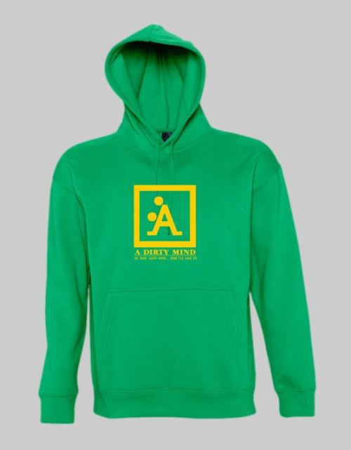 A Dirty Mind Hoodie - KELLY GREEN