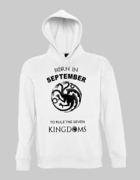 Born in September Hoodie - WHITE