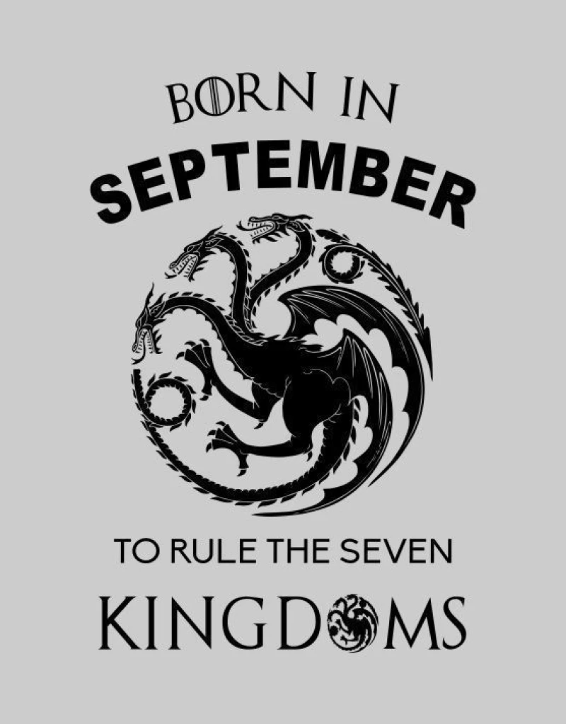 Born in September Hoodie - WHITE