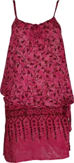 Καλοκαιρινό Φόρεμα Τυπωτό Floral 9012 Ροζ Φούξια