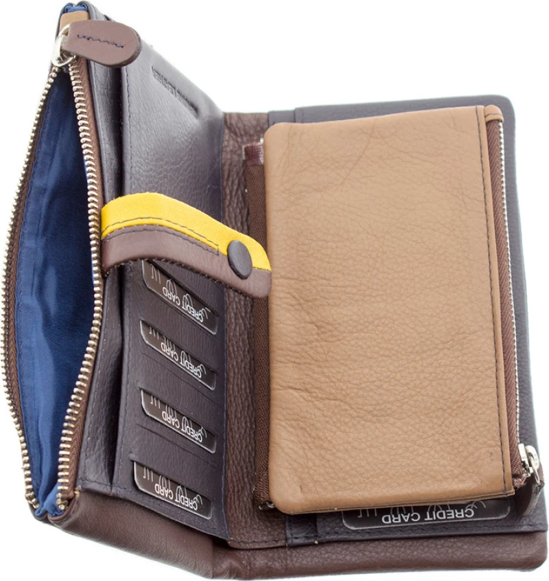 Δερμάτινο Γυναικείο Πορτοφόλι (521-4102-black)