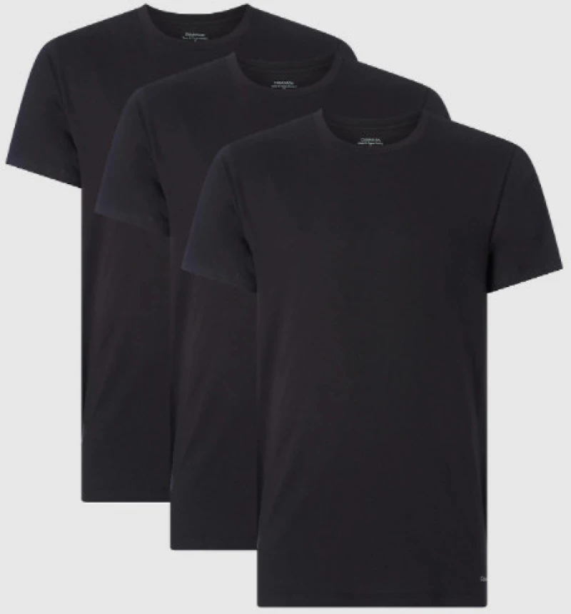 Calvin Klein Cotton Classics 3-Pack T-Shirts - Black - 000Nb4011E-001