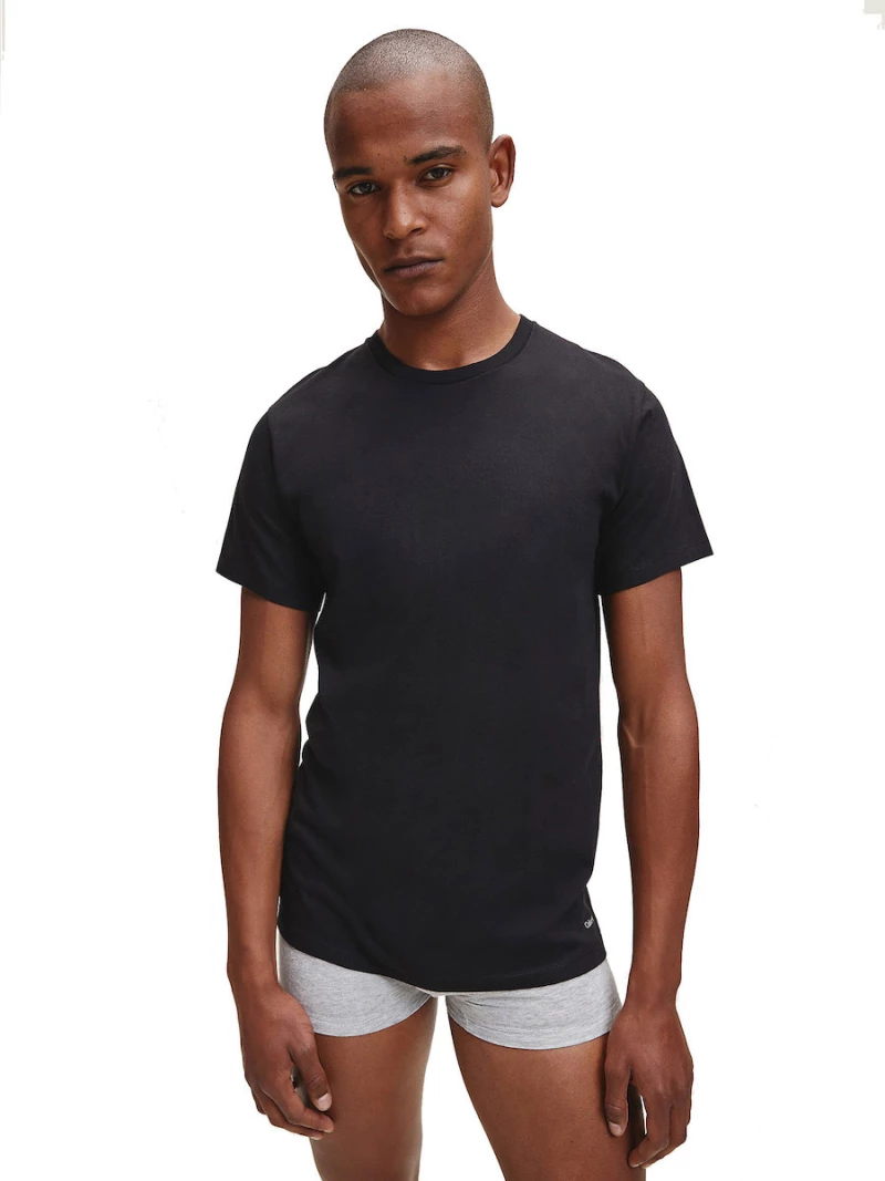 Calvin Klein Cotton Classics 3-Pack T-Shirts - Black - 000Nb4011E-001