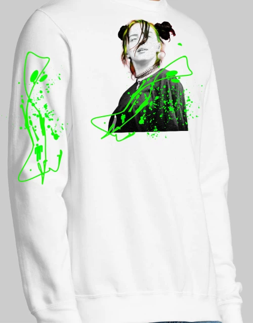 BILLIE EILISH Plus sweatshirt - WHITE
