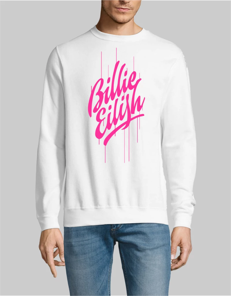 BILLIE EILISH sweatshirt new - WHITE