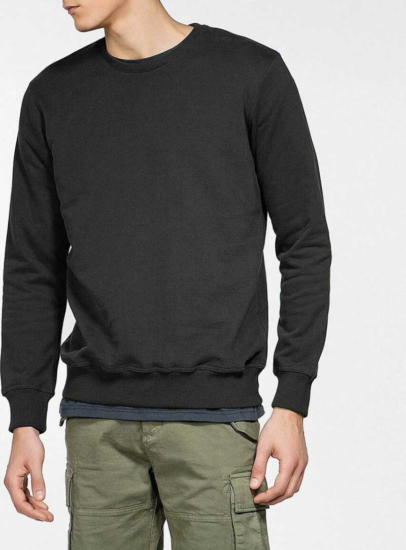 Crew Neck Sweatshirt Charcoal Grey