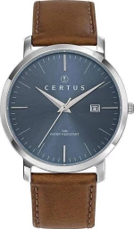 Certus 611054 Mens Brown Leather Strap